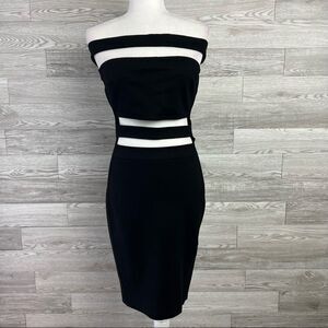 Eros Black Cut Out Dress
